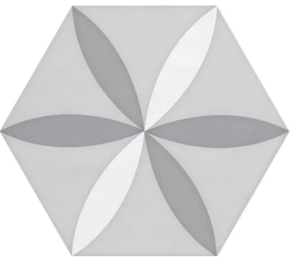Cifre Cerámica Wandtegel hexagon Vodevil Decor White 17,5x17,5 cm Vintage Glans Multi SW07310746-5