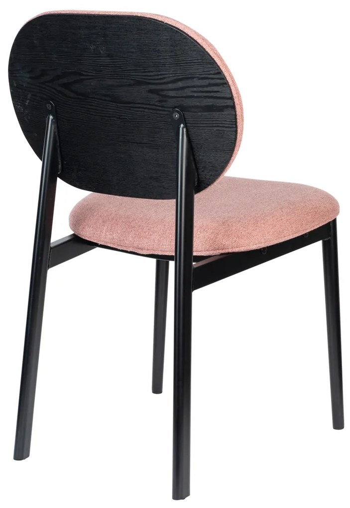 Zuiver Spike Eetkamerstoel Retro Design Roze