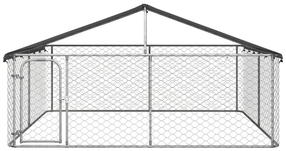 vidaXL Hondenkennel met dak 300x300x150 cm