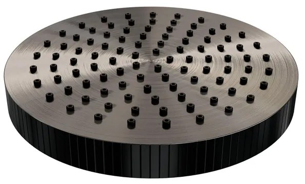 BRAUER Stripe Regendouchekop - 25cm - gunmetal geborsteld PVD 5-GM-466