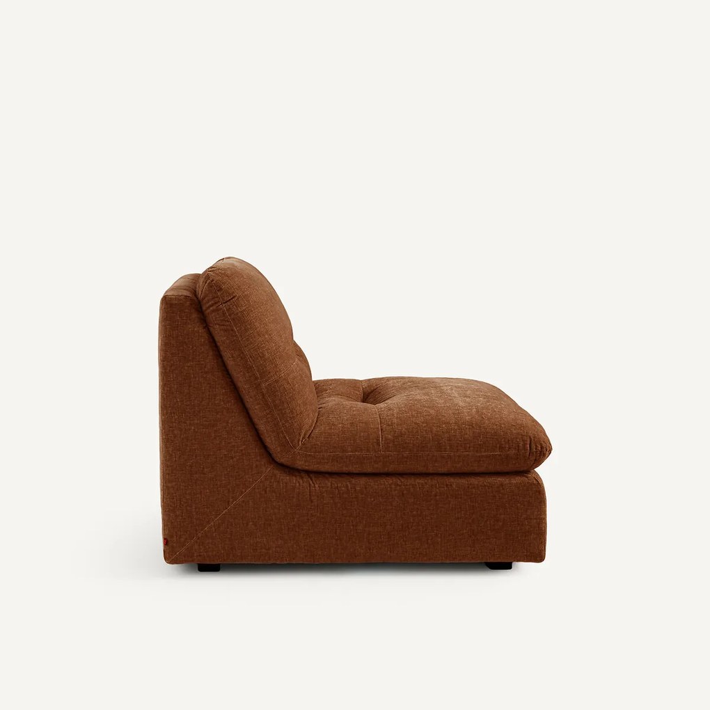 Modulaire fauteuil van chenillefluweel, Giuliano