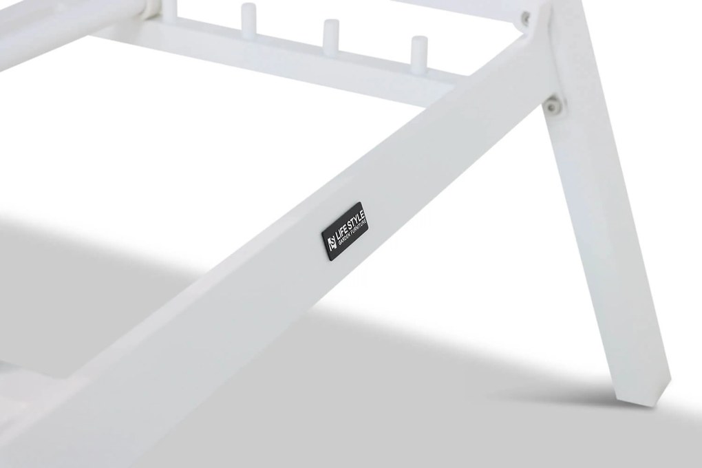Lifestyle Garden Furniture Licata Ligbed Verstelbaar Aluminium/Textileen /Aluminium/textileen Wit