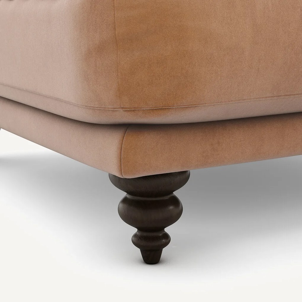 Voetenbank in fluweel, Lazare