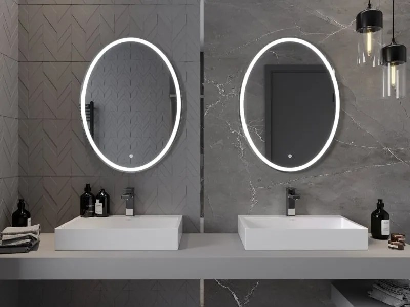 Mexen Elz verlichte badkamer spiegel 60 x 80 cm, LED 6000K, anti-condens - 9802-060-080-611-00
