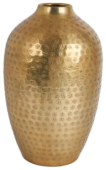 Vaas fles bol - goud - Ø20x32 cm