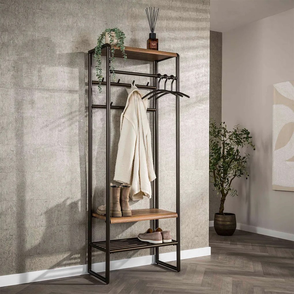 Garderobemeubel Met Hangrek En Plank