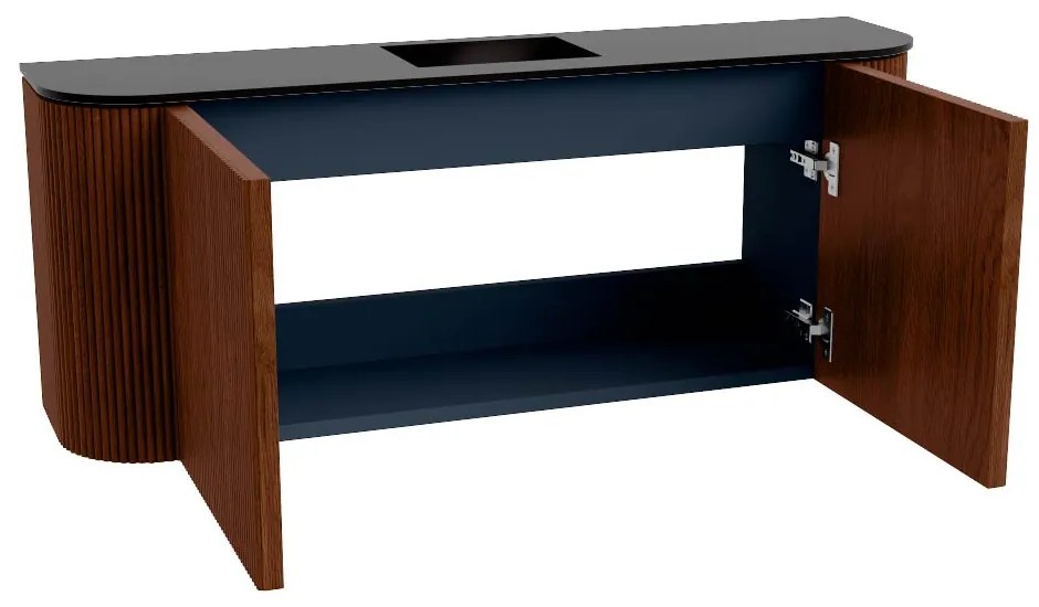 Mondiaz Joya 105cm toiletmeubel ronding links/rechts ruby met wastafel faye midden 1 kraangat urban