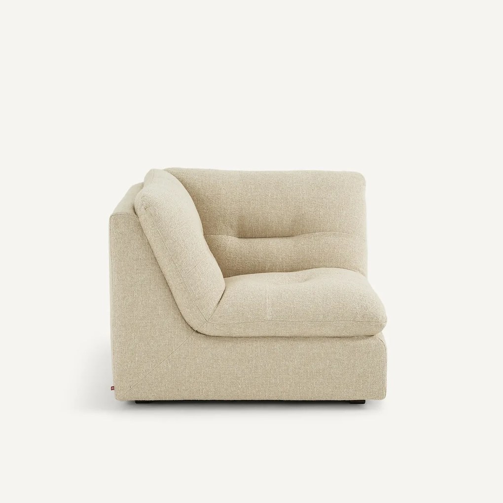 Moduleerbare hoek van 90°, in bouclé stof, GIULIANO