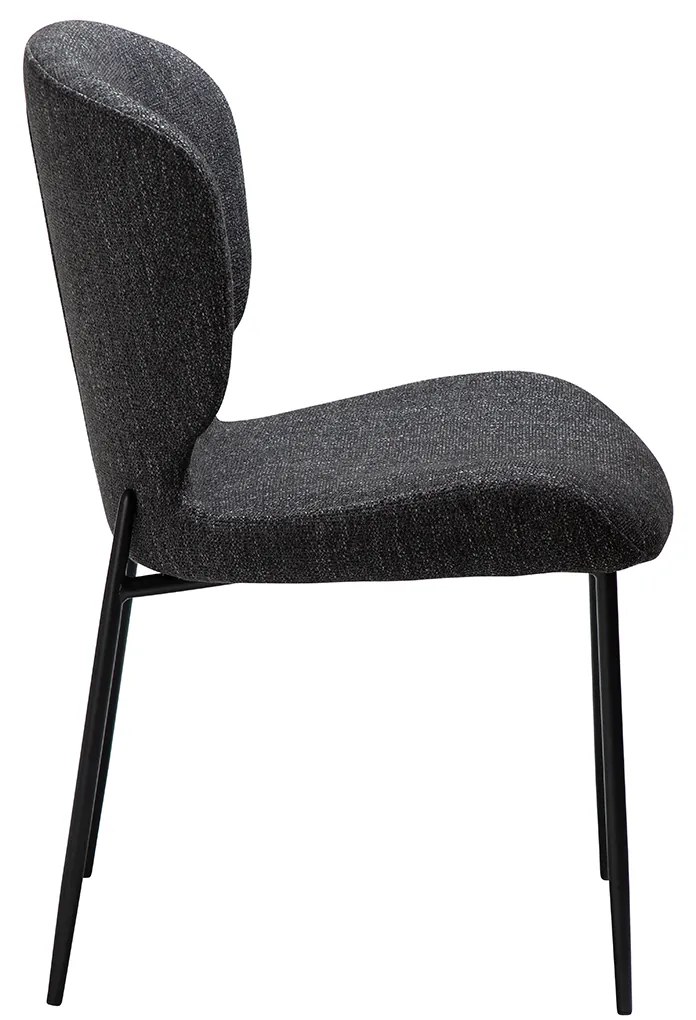 Dan-Form Glory Luxe Eetkamerstoel Zwart Boucle