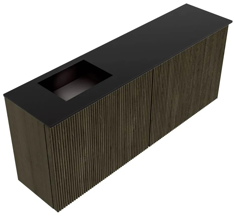 Mondiaz Joya 100cm toiletmeubel shadow met wastafel faye links 1 kraangat urban