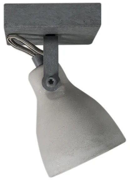 Industriële spot grijs beton 1-lichts - Creto