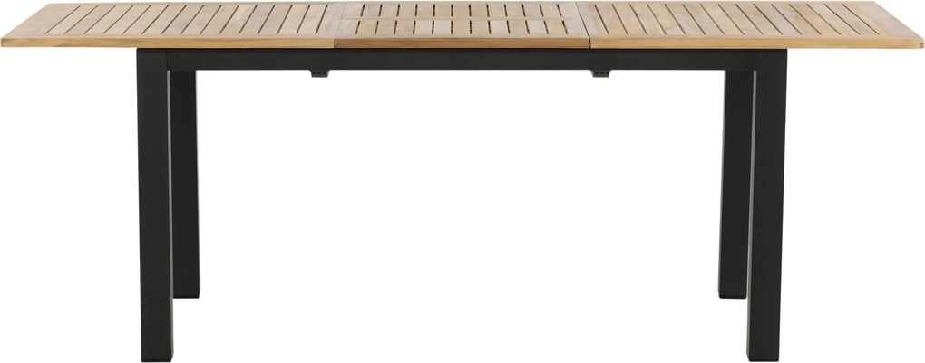 The Outsider Uitschuifbare Tuintafel - Ruben - 150-210cm - Teak - Zwart - The Outsider