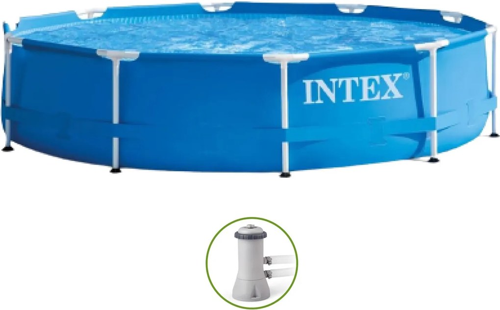 Intex Metal Frame Set opbouwzwembad - rond -Ø366 x H76 cm