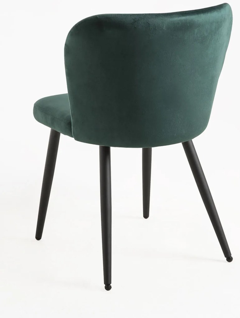 Pak 4 Fluwelen Luk Stoelen