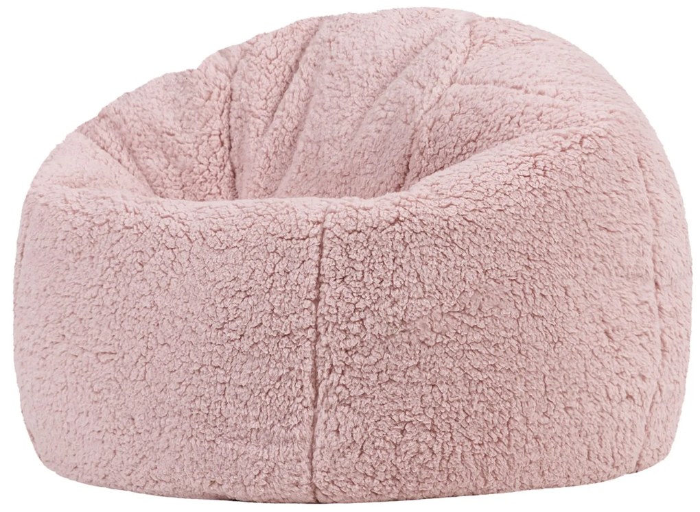 Cloudy Kinder Zitzak Teddy - Lichtroze