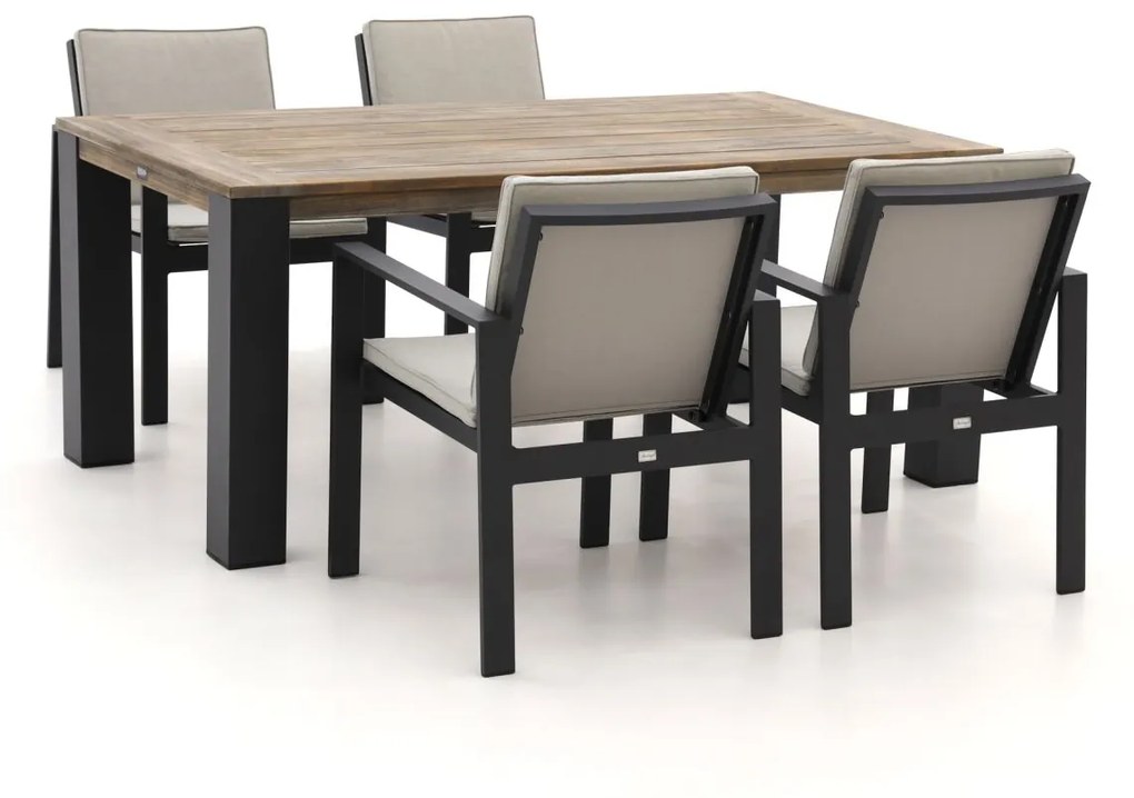 Diningset Bellagio  | 4 personen | Tuinset aluminium | 5-delig | Kees Smit Tuinmeubelen