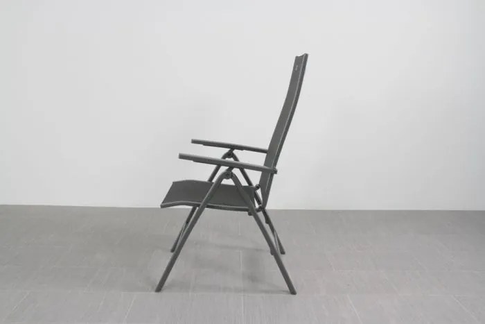 Hartman Roma/Kings 4-persoons verstelbare tuinset 180x100 cm. - Antraciet