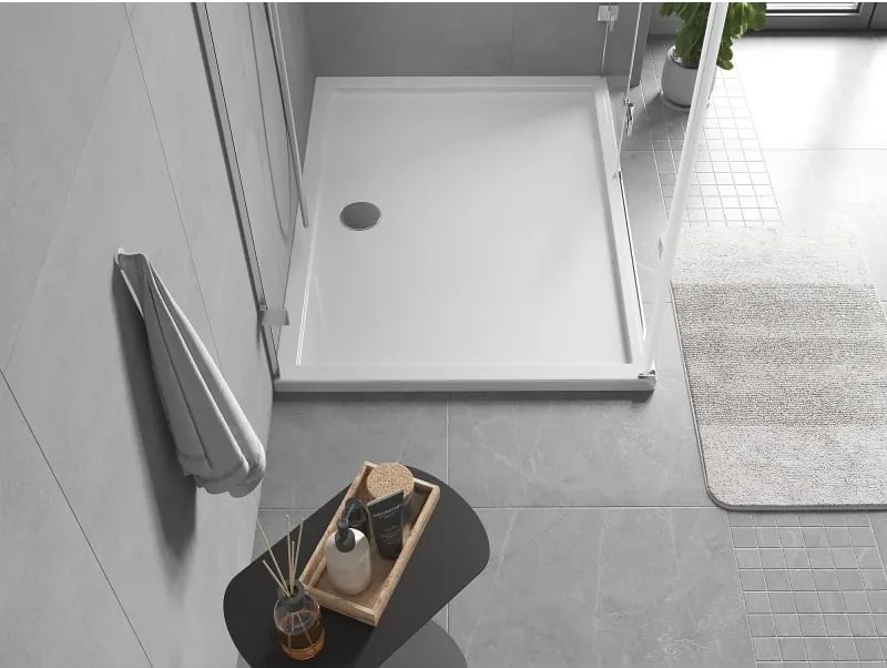 Mexen Flow rechthoekige douchebak slim 100 x 80 cm, wit glans - 46R108010