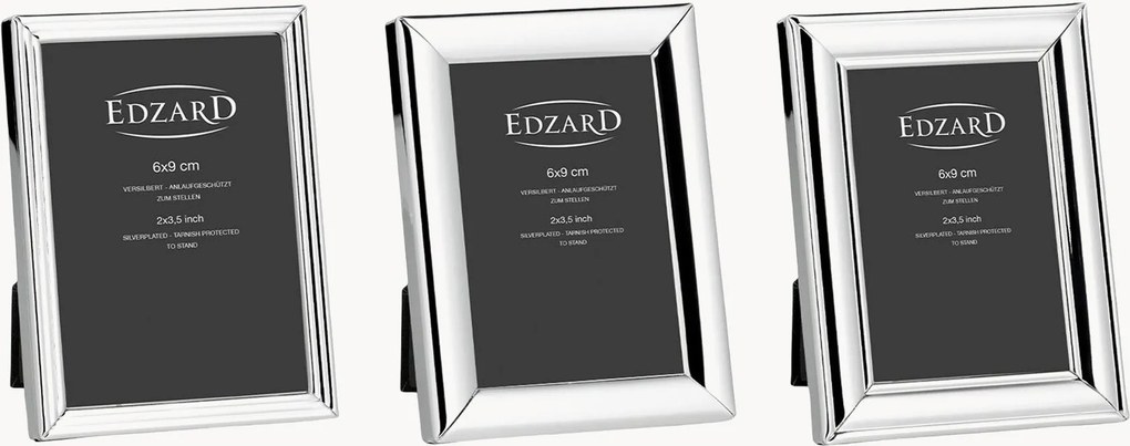 Verzilverde fotolijsten Joline, 3-delig