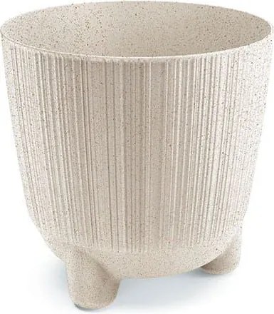 Prosperplast Ryfo N Eco Wood Bloempot - 12,6 cm - Eco Wit
