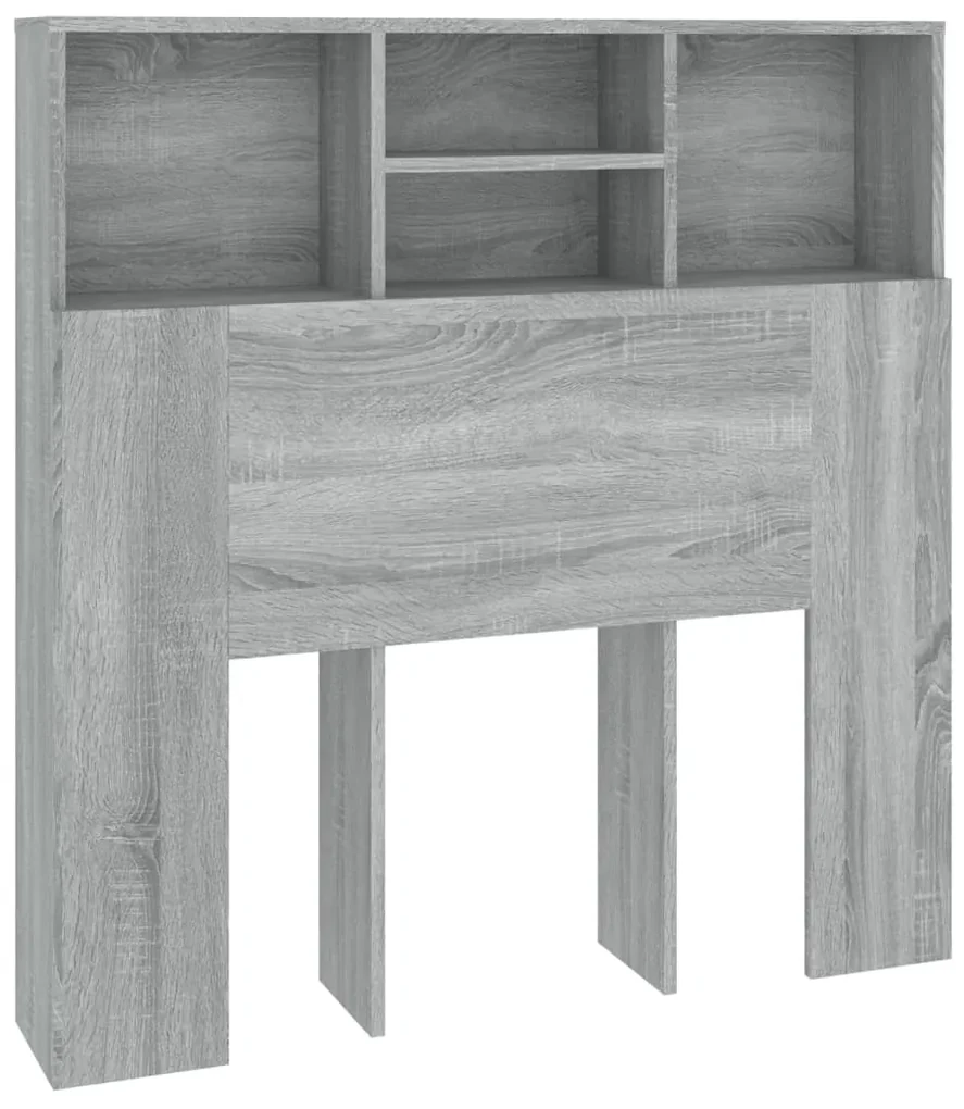 vidaXL Hoofdbordkast 100x19x103,5 cm grijs sonoma eikenkleurig