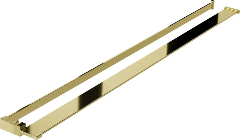 Mexen plankje voor douchewand met handdoekhouder, goud - 800-02-50
