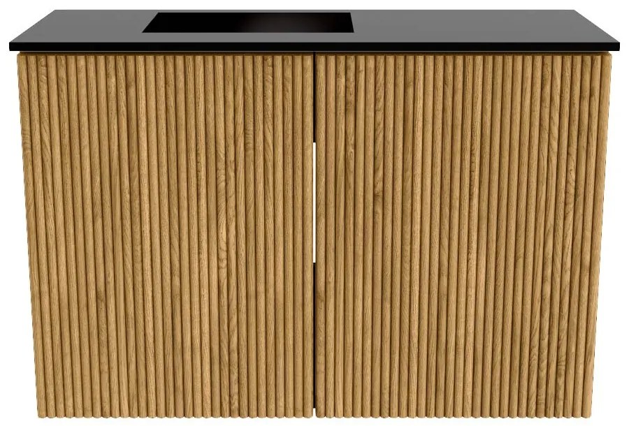 Mondiaz Joya 60cm toiletmeubel oak met wastafel faye links zonder kraangat urban