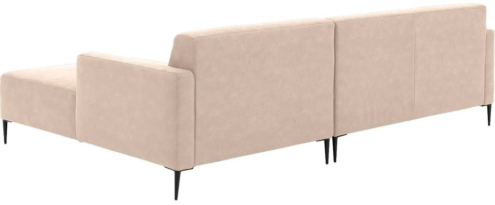 Goossens  Key West beige, micro leer, 2,5-zits, modern design