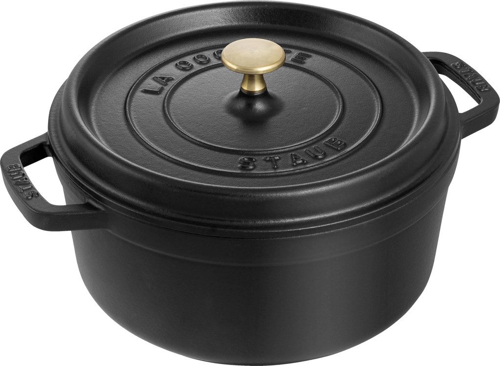 Staub La Cocotte Cocotte 26 cm / 5,25 l, Rond, Zwart - La Cocotte - Staub
