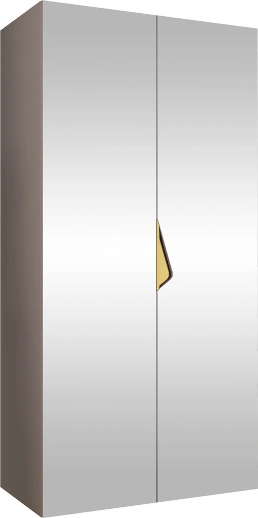Kledingkast Hartford 628, Kasjmier, Gouden, 202x100x52cm, 67.3 kg, Kledingkast deuren: Met scharnieren