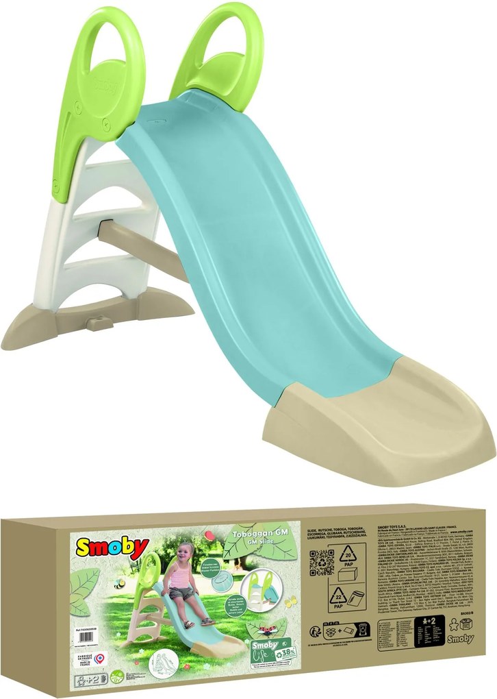 Smoby S.Life Glijbaan GM - 1,5m Glijvlak - Inklapbaar - Antislip Treden - Wateraansluiting