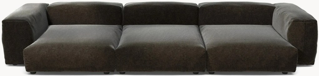 Fluwelen modulaire bank Vetsak (4-zits)