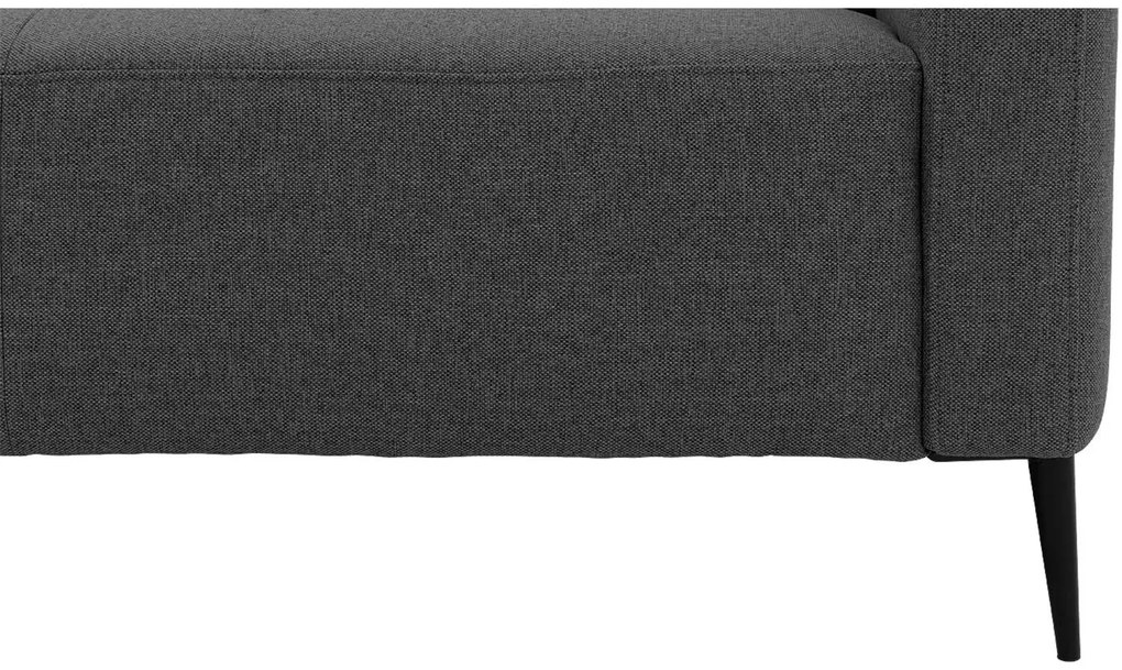 Goossens  Key West grijs, stof, 3-zits, modern design