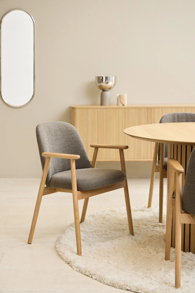 RODERIC Taupebruin (Monza 40)/gelakt - HOUTEN STOEL VOOR WOONKAMER, EETKAMER, KEUKEN RETRO