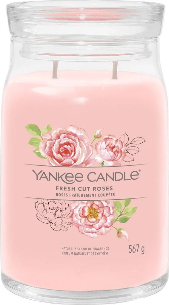 Yankee Candle geurkaars - Fresh Cut Roses - Signature Large Jar