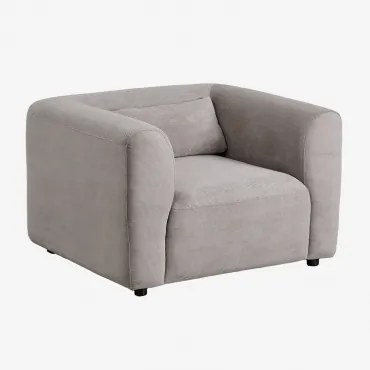 Beklede Fauteuil Fogler Corduroy Licht Taupegrijs - Sklum
