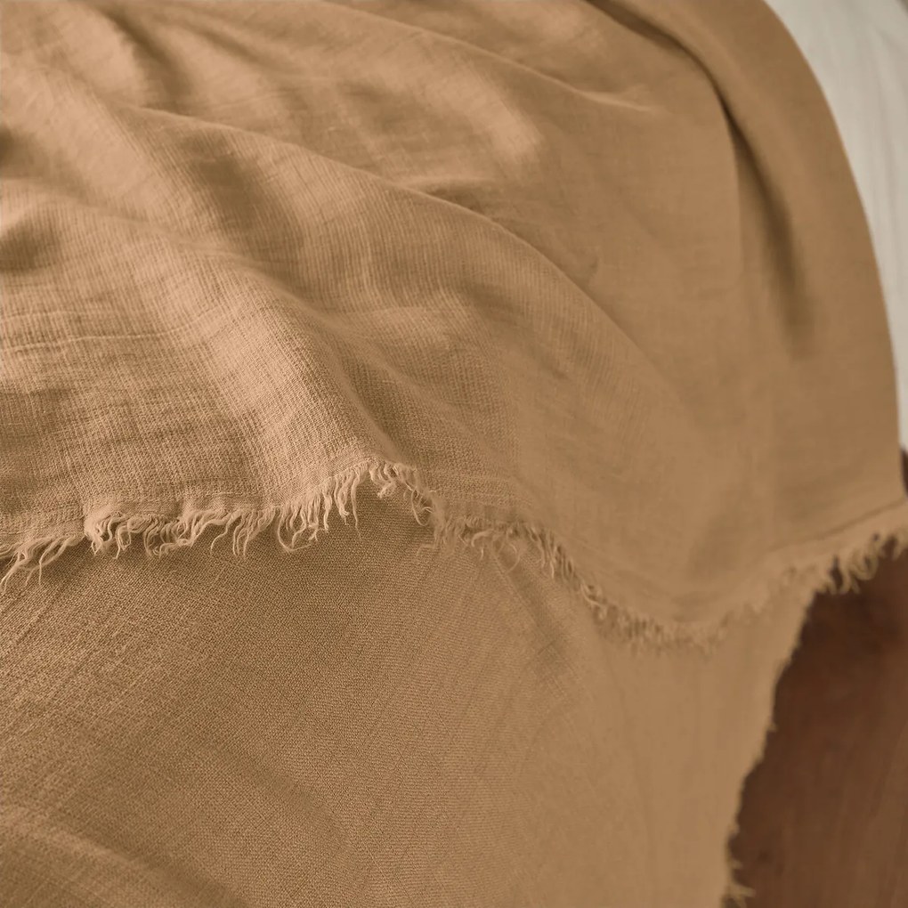 Beddensprei in gewassen linnen, Linange