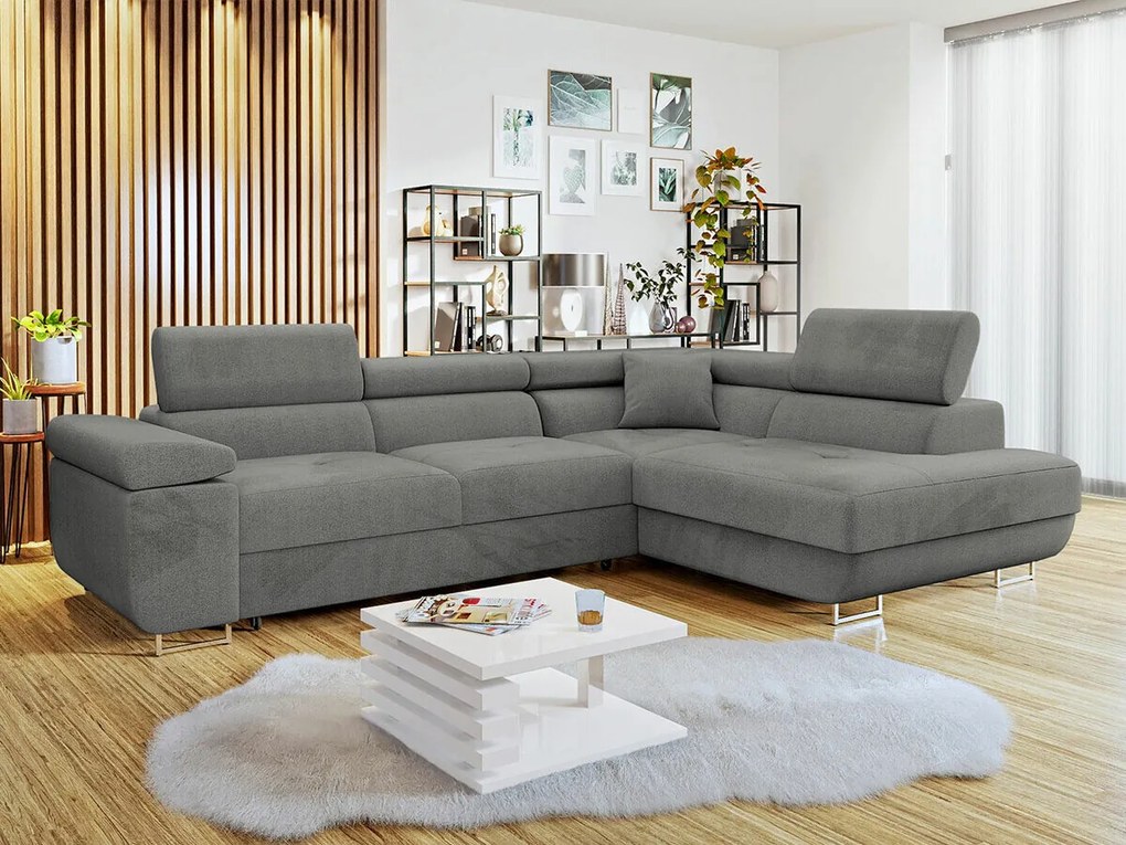 Hoekbank Comfivo Eliferu 100, Aanwezig, Aanwezig, 274x203x70cm, 141 kg, Poten: Metaal, Kunststof