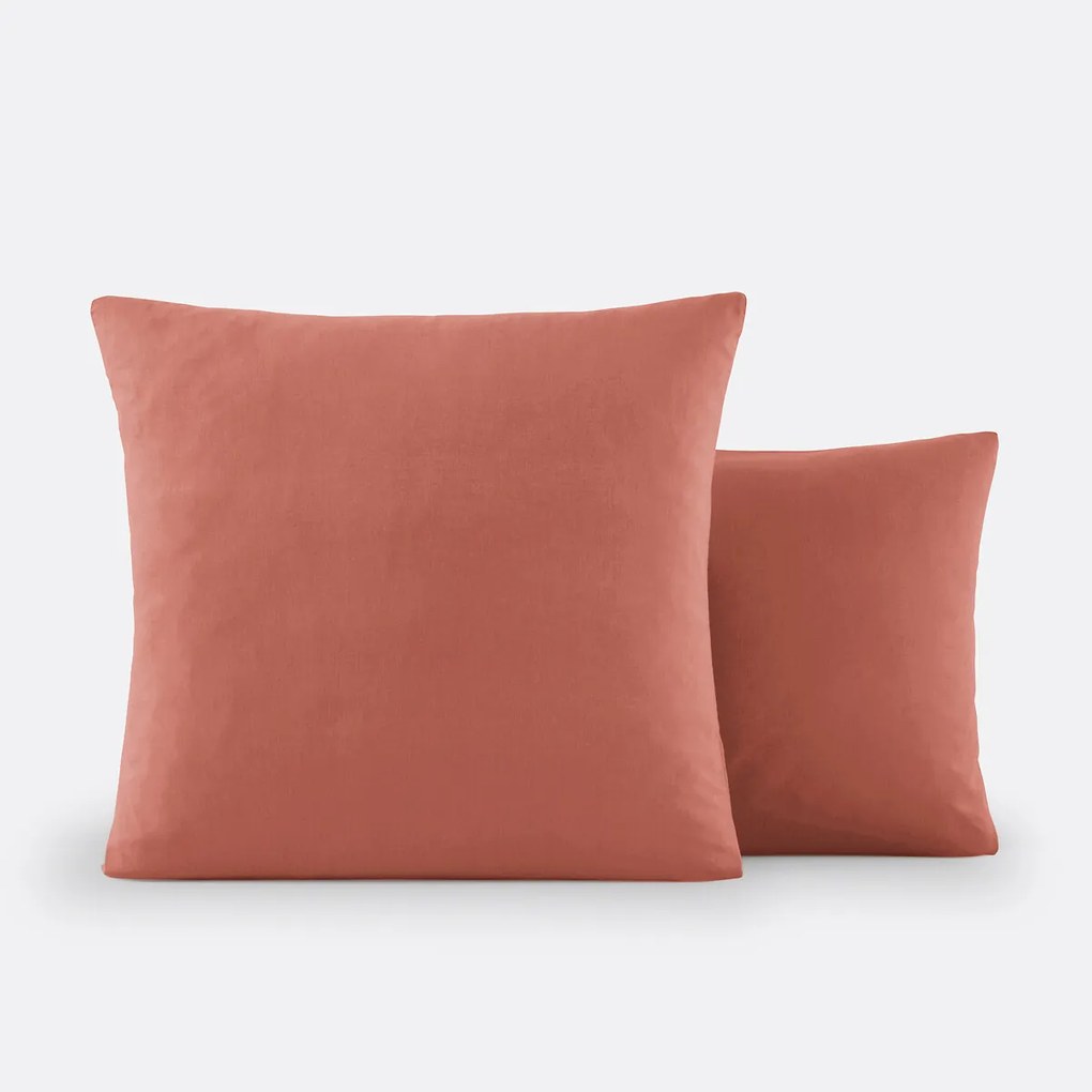 Effen kussensloop in bio katoen Scenario