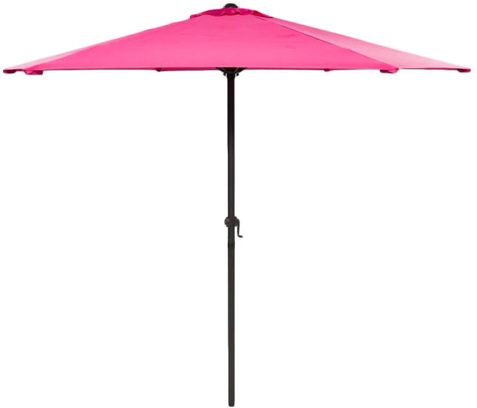 Le Sud parasol Blanca - antraciet/fuchsia - Ø250 cm - Leen Bakker