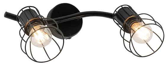 Moderne plafondSpot / Opbouwspot / Plafondspot zwart 2-lichts verstelbaar - Botu Modern E14 Binnenverlichting Lamp
