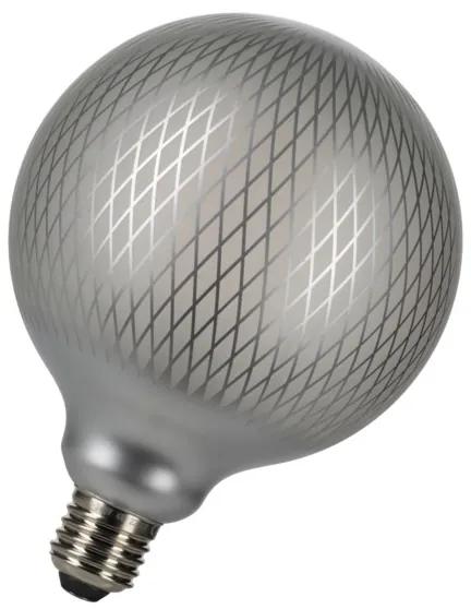Bailey Designs Orient Grid Globe G125 E27 4W 2700K Zilver 320lm Dimbaar 230V-240V 360D 125x170 LED lamp 143108