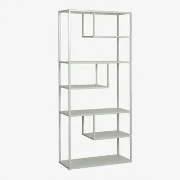 Boekenkast 85x190 Cm In Thura-staal Groen – Khaki - Sklum