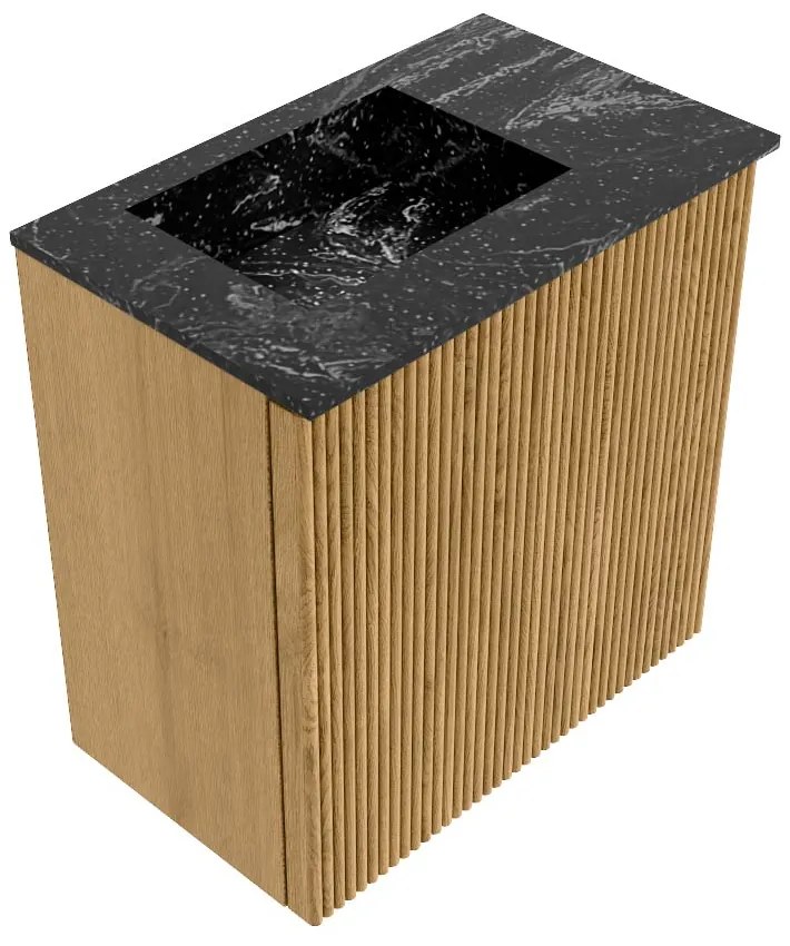 Mondiaz Joya DLux 40cm toiletmeubel oak met wastafel faye links 1 kraangat lava