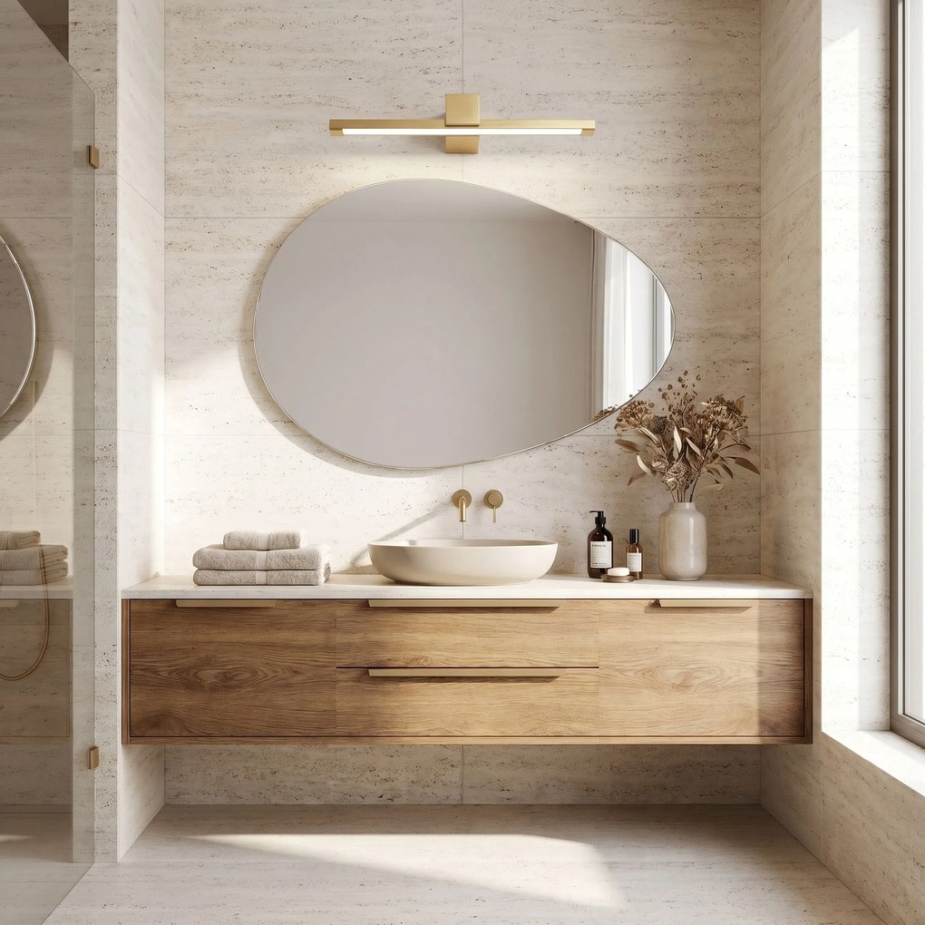 Badkamer LED-wandlamp SWE047-1W 60cm GOLD BRUSH