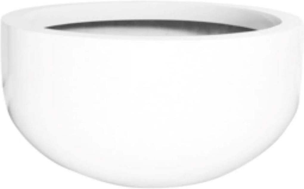 Bloempot City bowl m essential 60x110 cm glossy white rond