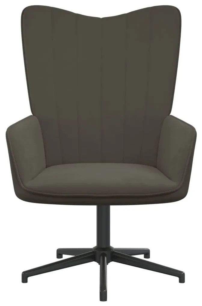 vidaXL Relaxstoel fluweel donkergrijs