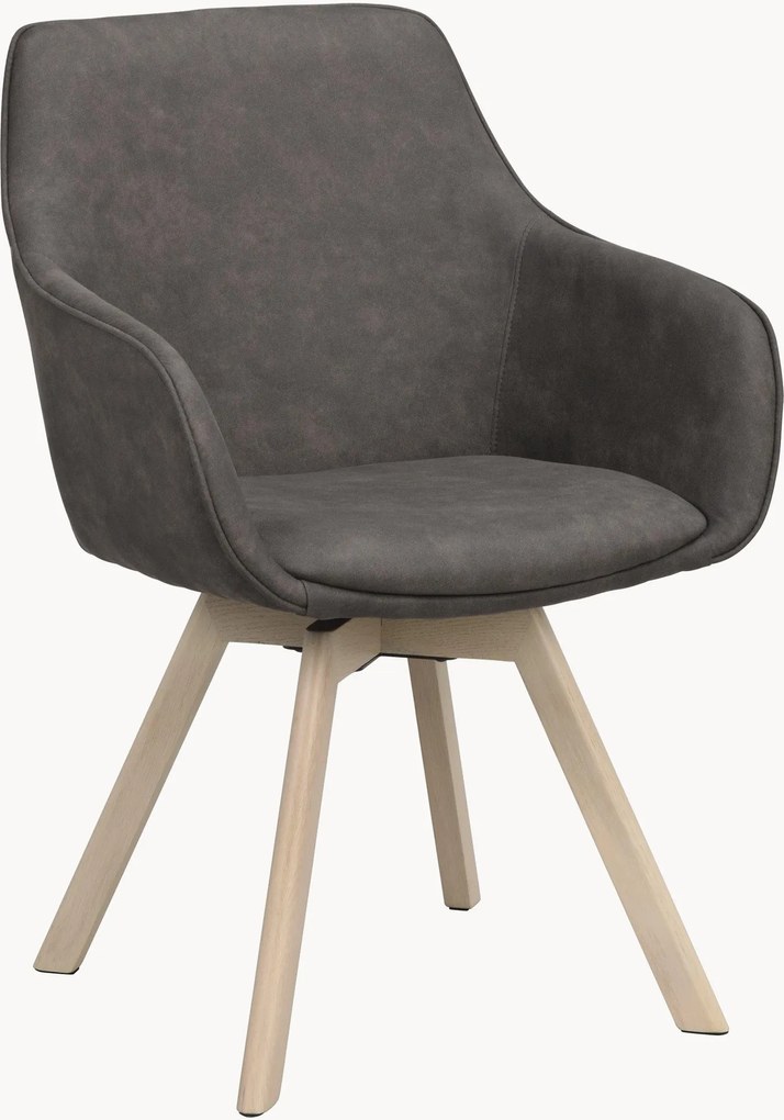 Gestoffeerde draaistoelen Alison, 2-delig