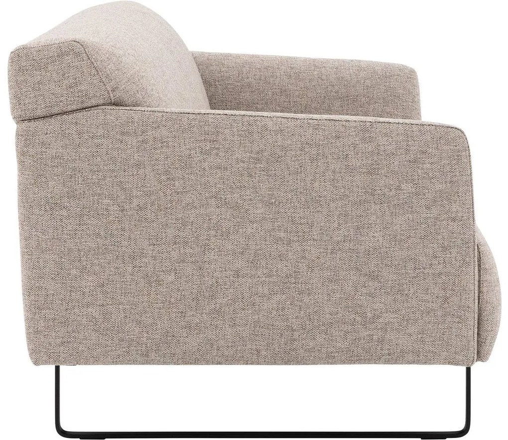 Goossens Excellent Bank Montreal beige, stof, 2,5-zits, modern design