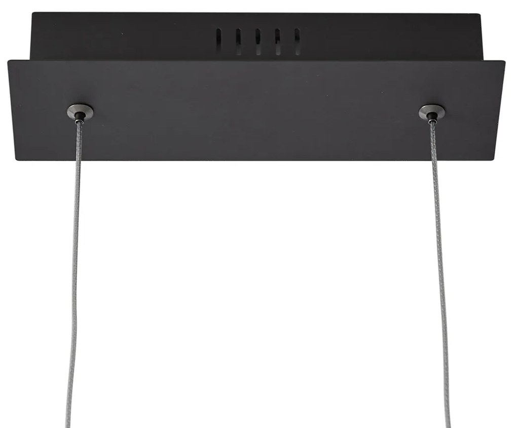 Design hanglamp zwart 110cm incl. LED 3-staps dimbaar - Wokkel